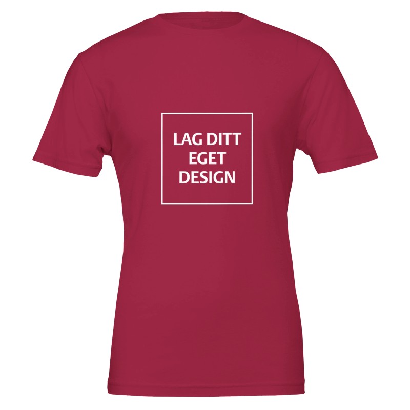Premium Unisex Crewneck T-Shirt | Design Your Own with Custom Print