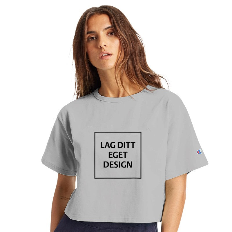 Design Your Own Cropped T-Shirt – Champion T453W with Print