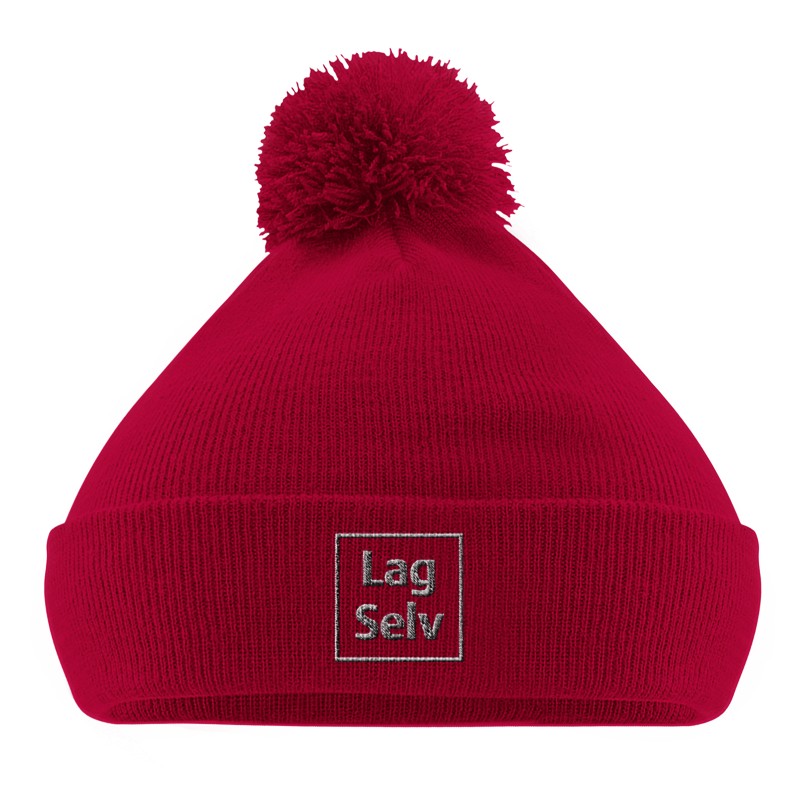 Custom Pom Pom Beanie | Design Your Own with Embroidery