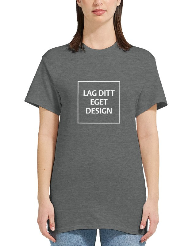 Design Your Own Heavyweight Women's Crewneck T-Shirt with Custom Print