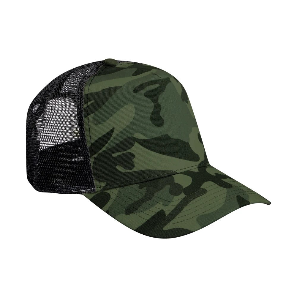 Camo Snapback Trucker Cap with Custom Embroidery | Design Your Own Logo