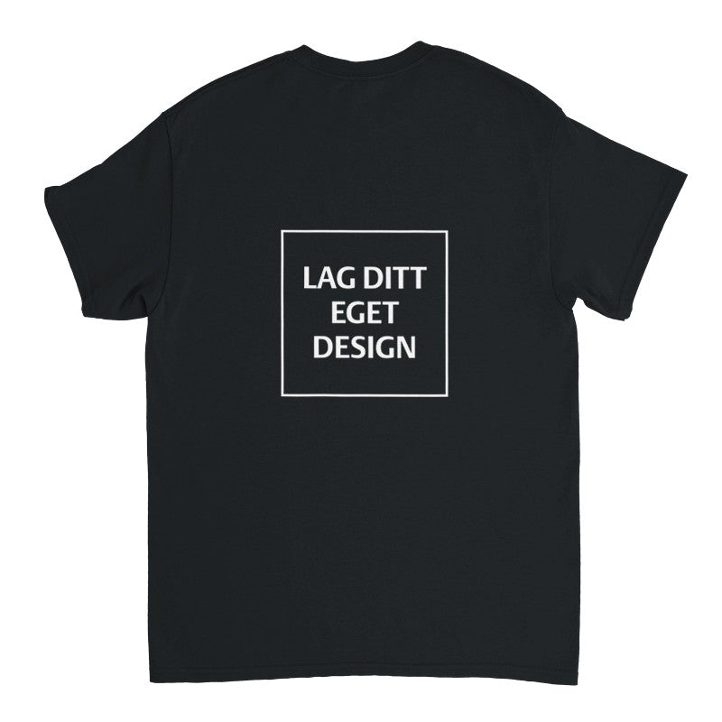 Custom Heavyweight Unisex Crewneck T-Shirt | Design Your Own Print