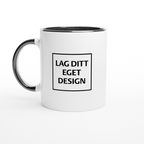 White Ceramic Mug with Color Inside | Custom Print
