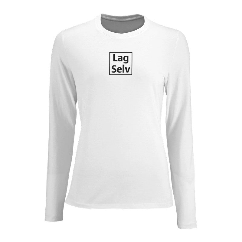 Women's Custom Long Sleeve Fitted T-Shirt | Design Your Own Embroidery