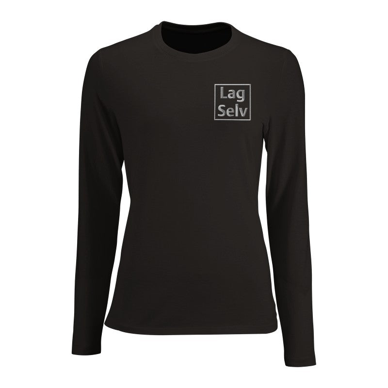 Women's Custom Long Sleeve Fitted T-Shirt | Design Your Own Embroidery