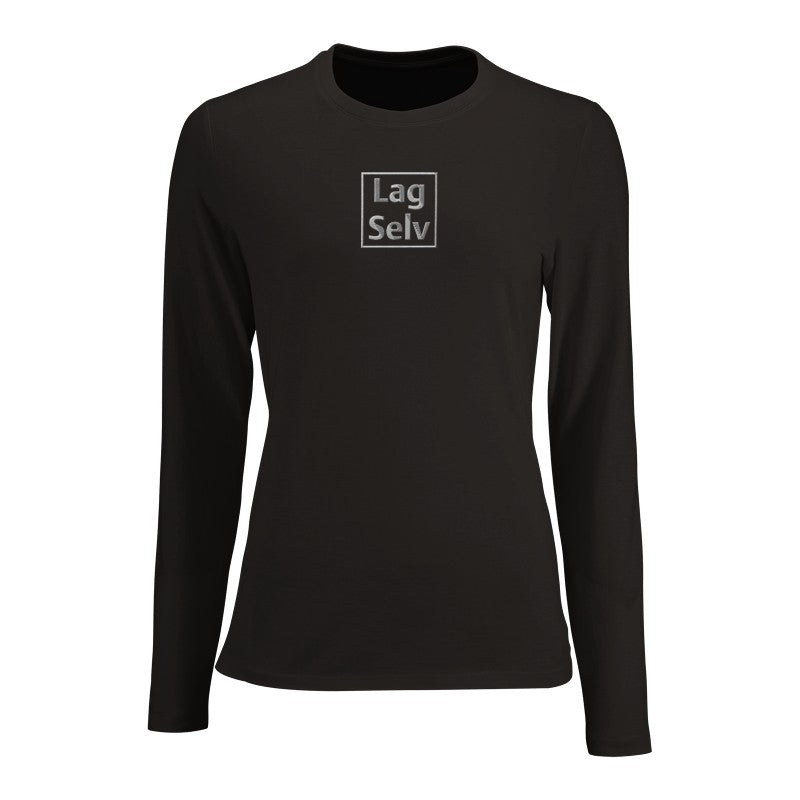 Women's Custom Long Sleeve Fitted T-Shirt | Design Your Own Embroidery