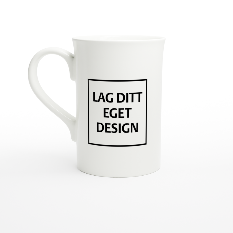 Classic Porcelain Mug Slim 10oz Blank White | Design Your Own