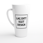 White Latte Ceramic Mug | Custom Print