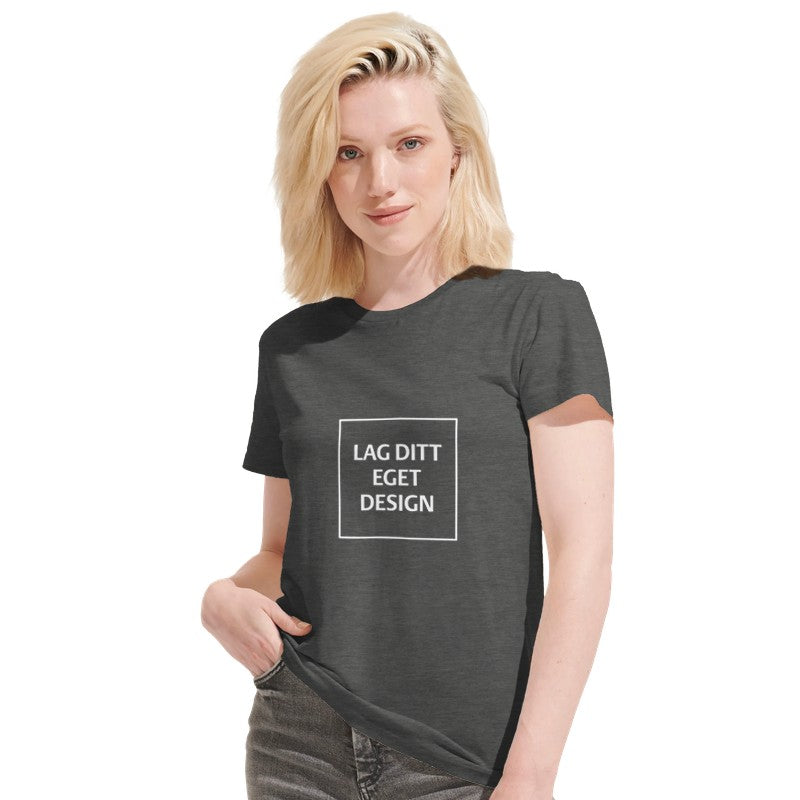 Recycled Unisex Crewneck T-shirt | Design Your Own Custom Print Tee
