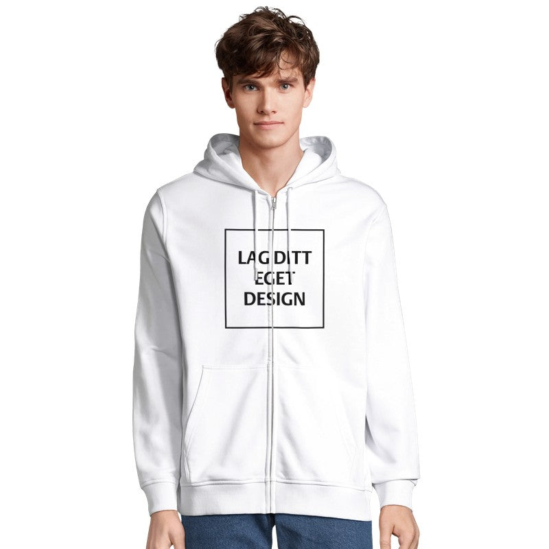 Custom Organic Zip Hoodie | Unisex Personalized Apparel