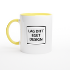 White Ceramic Mug with Color Inside | Custom Print
