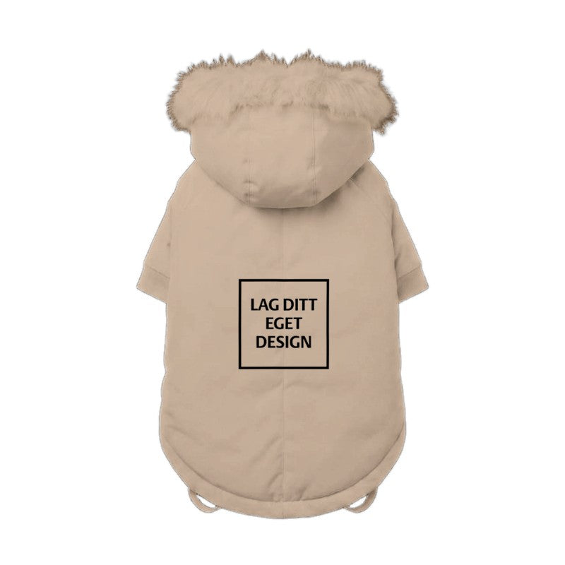 Custom Dog Winter Parka with Print | Insulated Warm Coat for Dogs