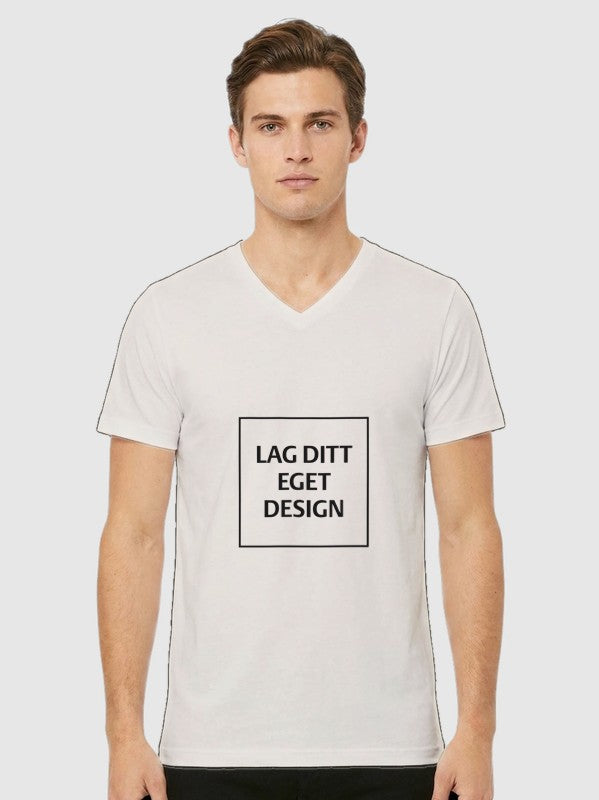 Design Your Own Unisex V-Neck T-Shirt | Custom Print