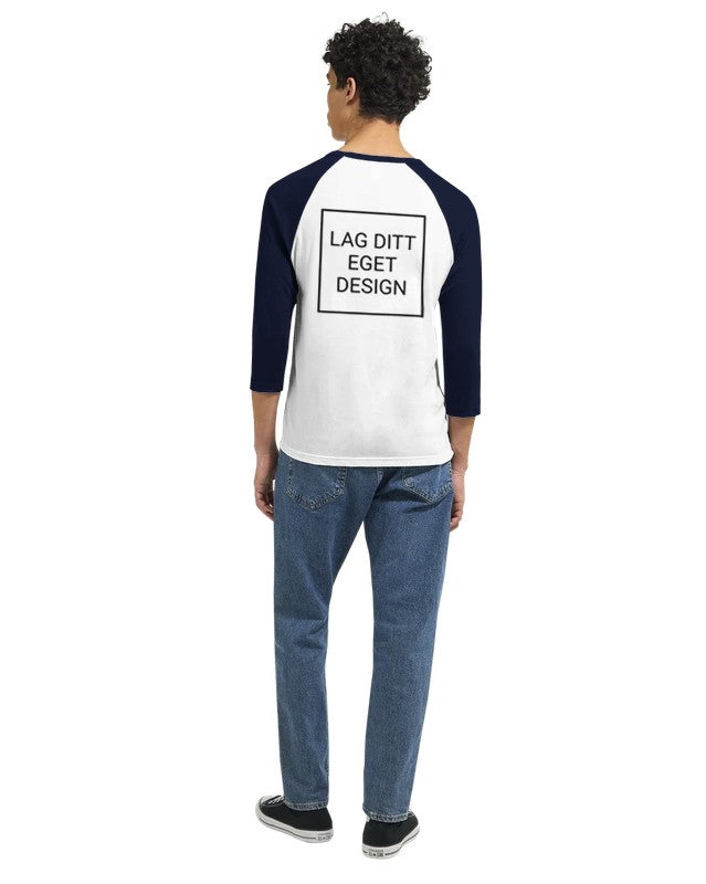 Unisex 3/4 Sleeve Raglan T-Shirt – Create Your Unique Design