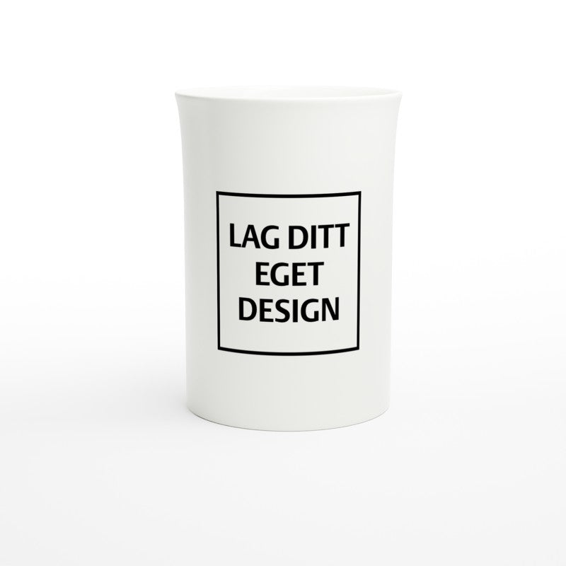 Classic Porcelain Mug Slim 10oz Blank White | Design Your Own