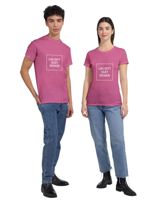 Custom Heavyweight Unisex Crewneck T-Shirt | Design Your Own Print