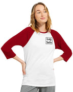 Create Your Own Unisex Raglan 3/4 Sleeve T-Shirt | With Custom Embroidery