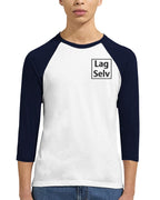 Create Your Own Unisex Raglan 3/4 Sleeve T-Shirt | With Custom Embroidery