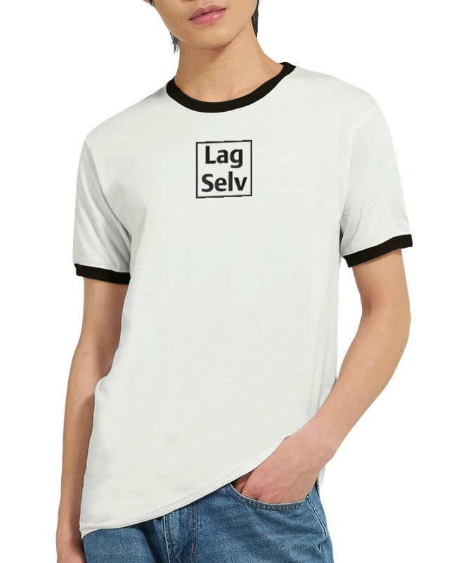 Unisex Ringer T-shirt with Embroidery - Design Your Own