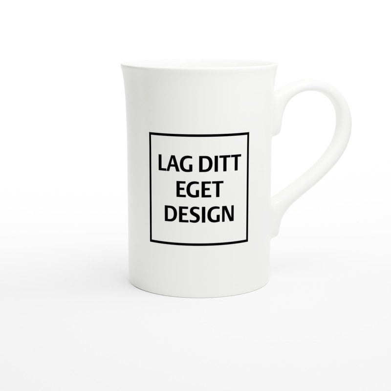 Classic Porcelain Mug Slim 10oz Blank White | Design Your Own
