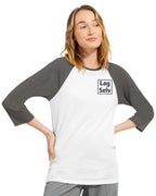 Create Your Own Unisex Raglan 3/4 Sleeve T-Shirt | With Custom Embroidery