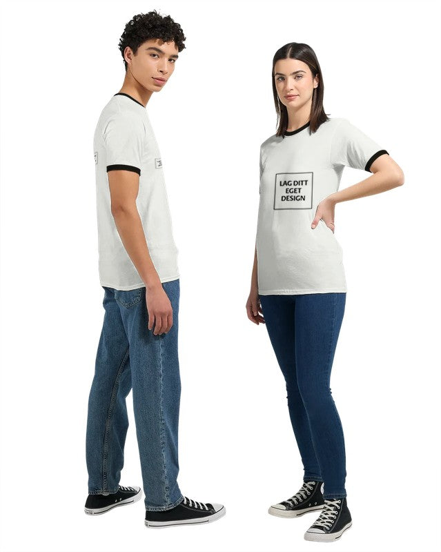 Unisex Ringer T-shirt with Custom Print