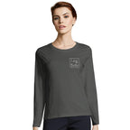 Women's Custom Long Sleeve Fitted T-Shirt | Design Your Own Embroidery