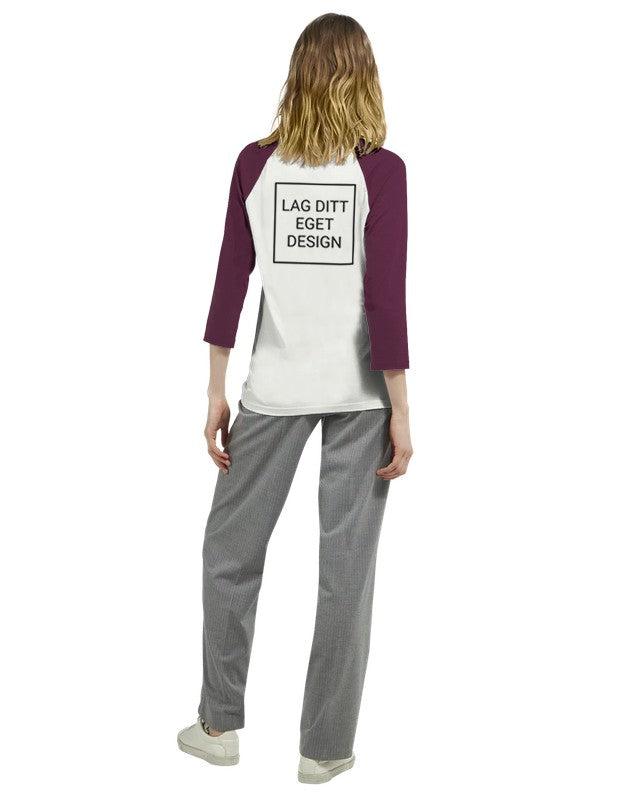 Unisex 3/4 Sleeve Raglan T-Shirt – Create Your Unique Design