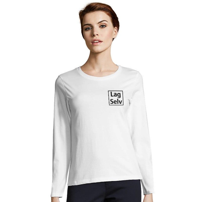 Women's Custom Long Sleeve Fitted T-Shirt | Design Your Own Embroidery
