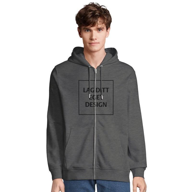 Custom Organic Zip Hoodie | Unisex Personalized Apparel