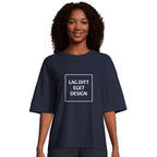 Organic Oversized Women's T-shirt | Create Your Own Custom Printed Tee