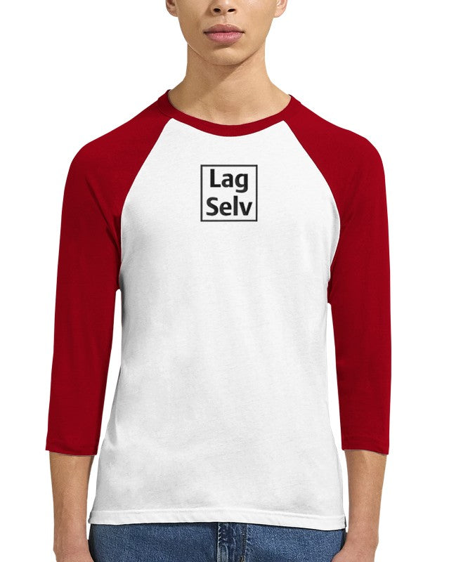Create Your Own Unisex Raglan 3/4 Sleeve T-Shirt | With Custom Embroidery