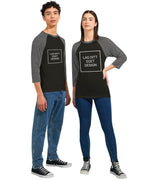 Unisex 3/4 Sleeve Raglan T-Shirt – Create Your Unique Design