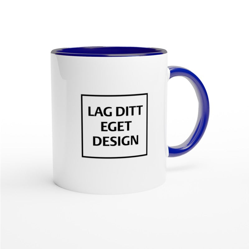 White Ceramic Mug with Color Inside | Custom Print