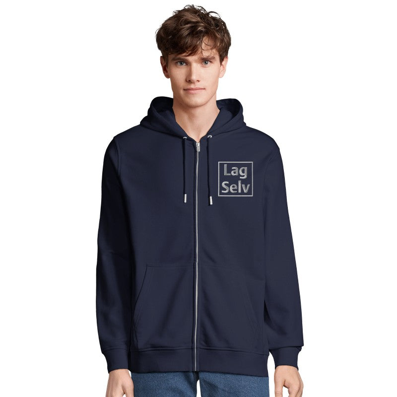 Organic Unisex Zip Hoodie | Custom Embroidery