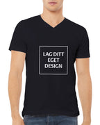 Design Your Own Premium Unisex V-Neck T-shirt with Custom Print