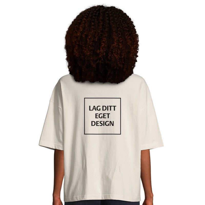 Organic Oversized Women's T-shirt | Create Your Own Custom Printed Tee