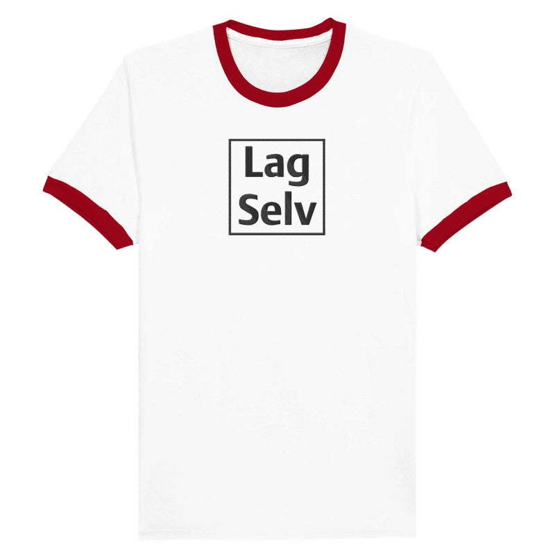 Unisex Ringer T-shirt with Embroidery - Design Your Own