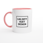 White Ceramic Mug with Color Inside | Custom Print