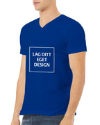 Design Your Own Premium Unisex V-Neck T-shirt with Custom Print