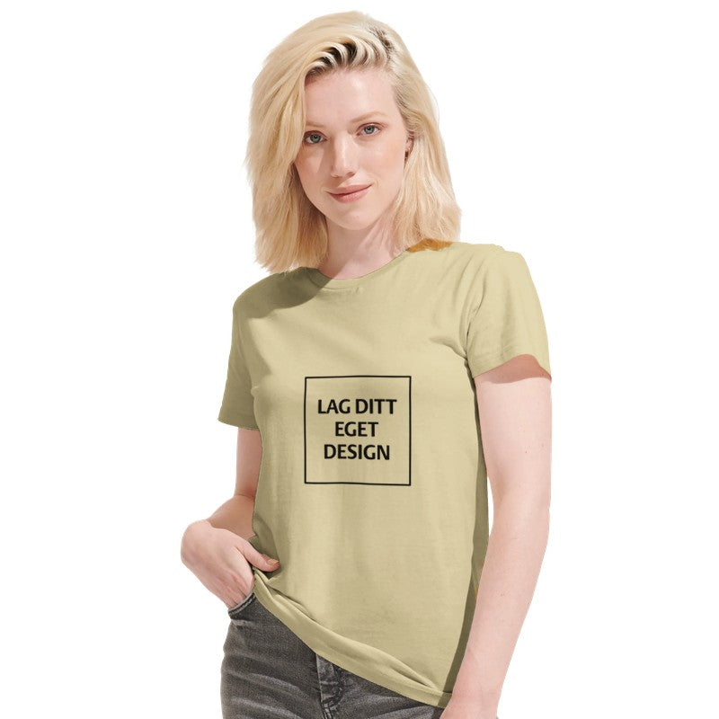 Recycled Unisex Crewneck T-shirt | Design Your Own Custom Print Tee
