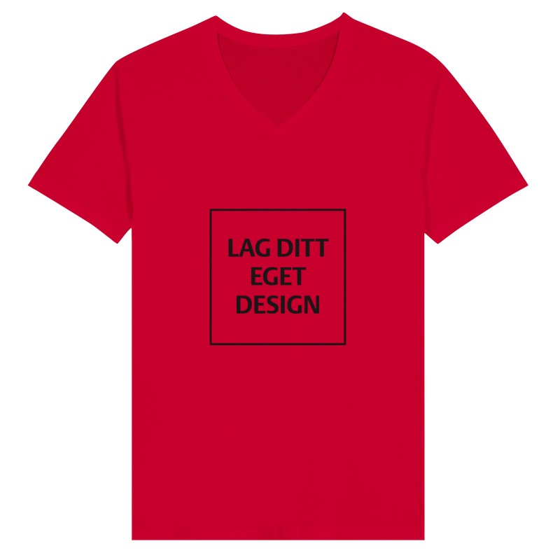 Design Your Own Premium Unisex V-Neck T-shirt with Custom Print