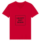 Design Your Own Premium Unisex V-Neck T-shirt with Custom Print