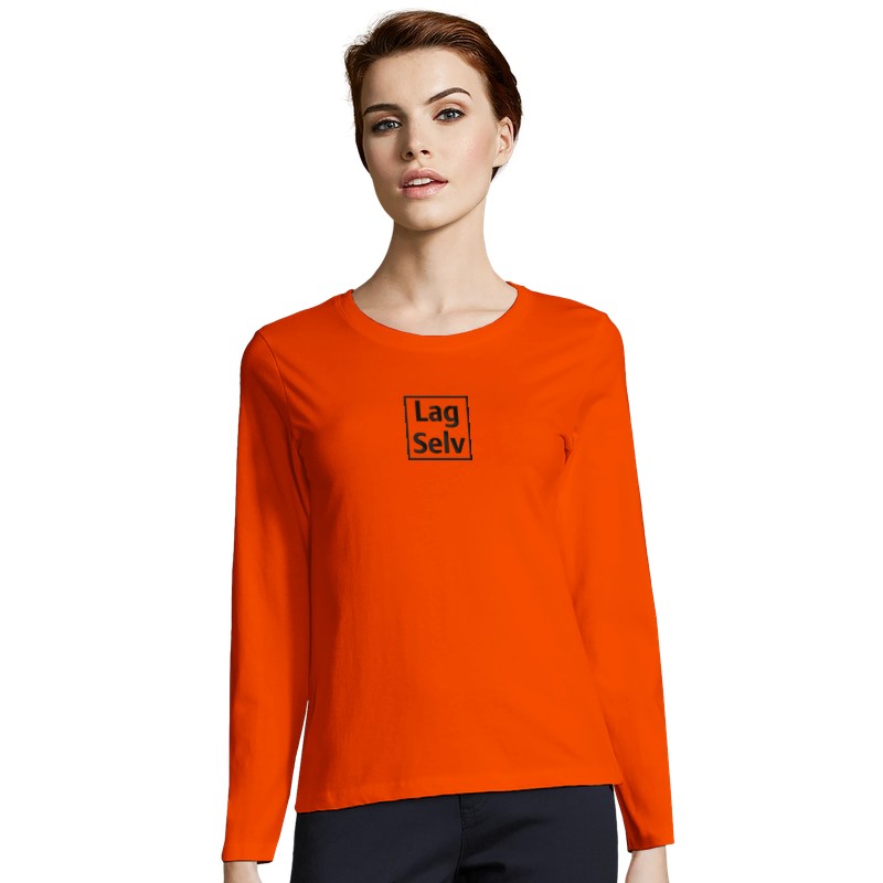 Women's Custom Long Sleeve Fitted T-Shirt | Design Your Own Embroidery