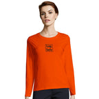 Women's Custom Long Sleeve Fitted T-Shirt | Design Your Own Embroidery