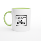 White Ceramic Mug with Color Inside | Custom Print