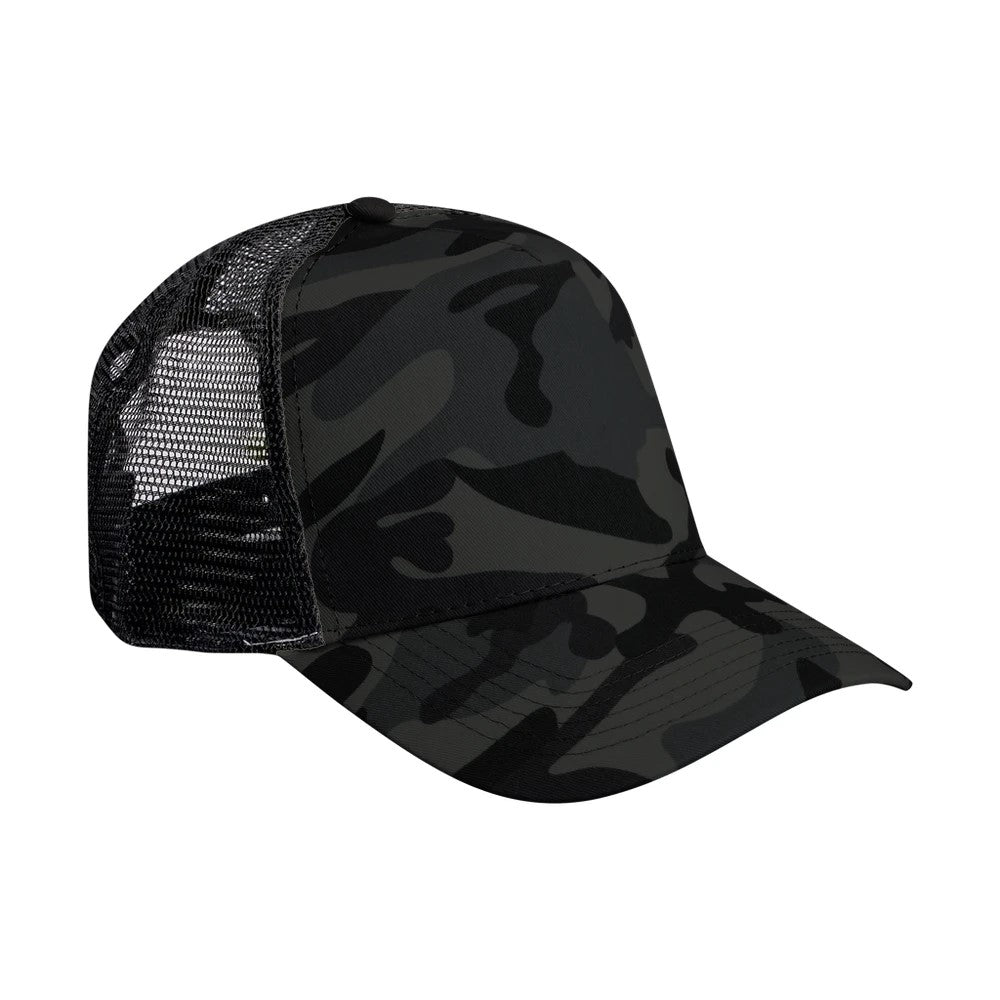 Camo Snapback Trucker Cap with Custom Embroidery | Design Your Own Logo