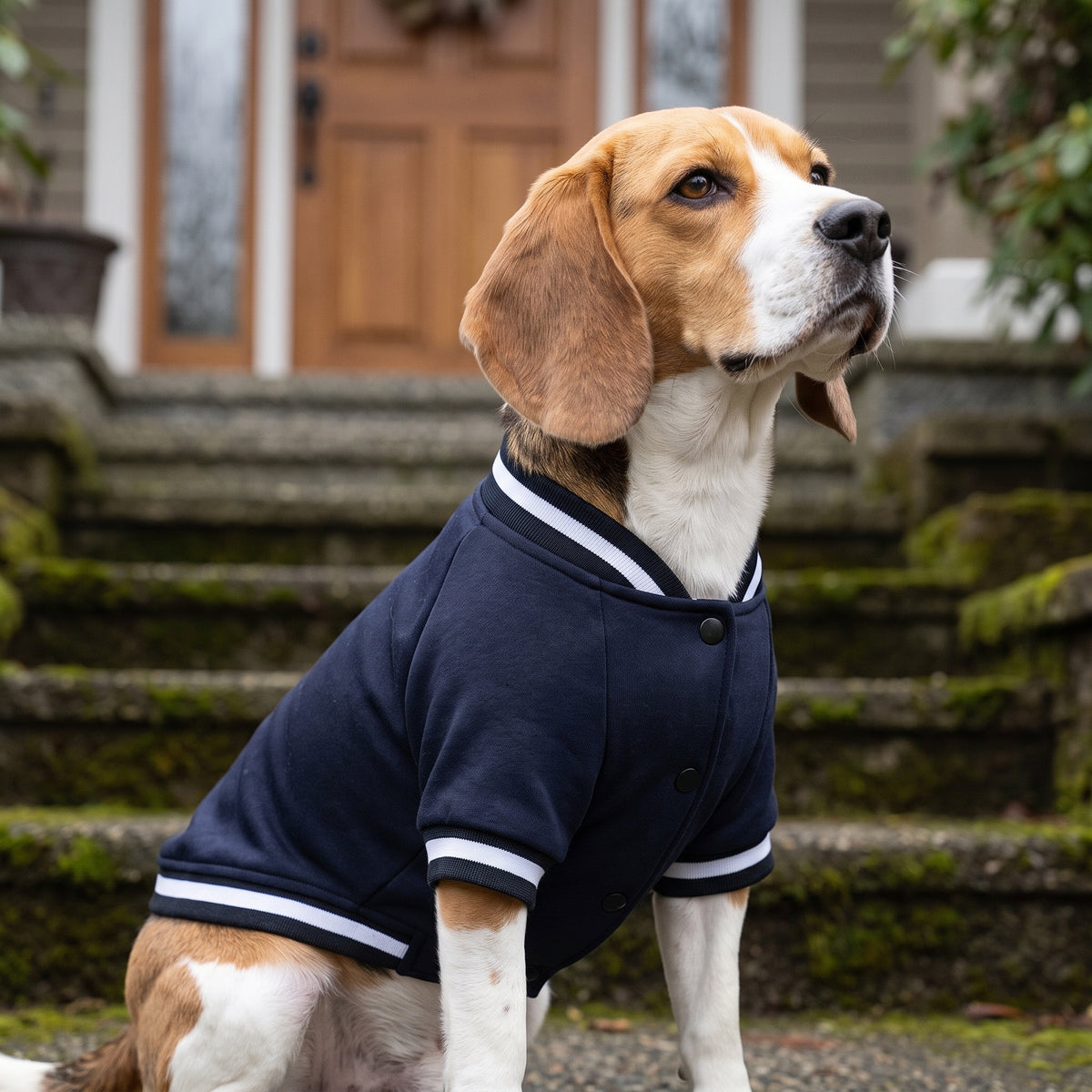 Custom Dog Varsity Jacket with Print | College Baseball Jacket for Dogs